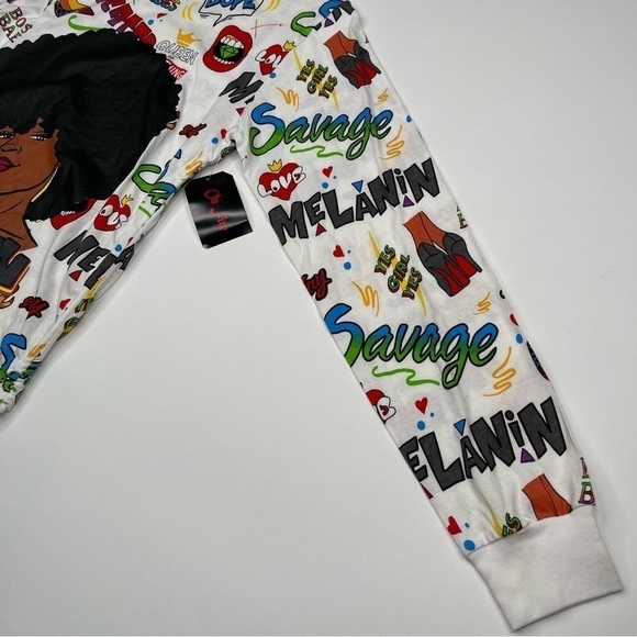 On Fire Tee Tshirt Queen Educated Empowerment Boss Bling Street Long Sleeve New - Picture 6 of 11